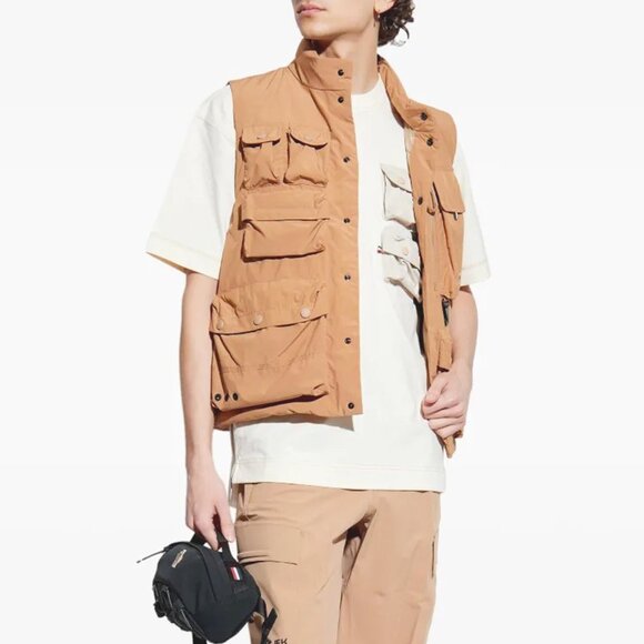 Moncler tongass down field vest - brown - Picture 2 of 12
